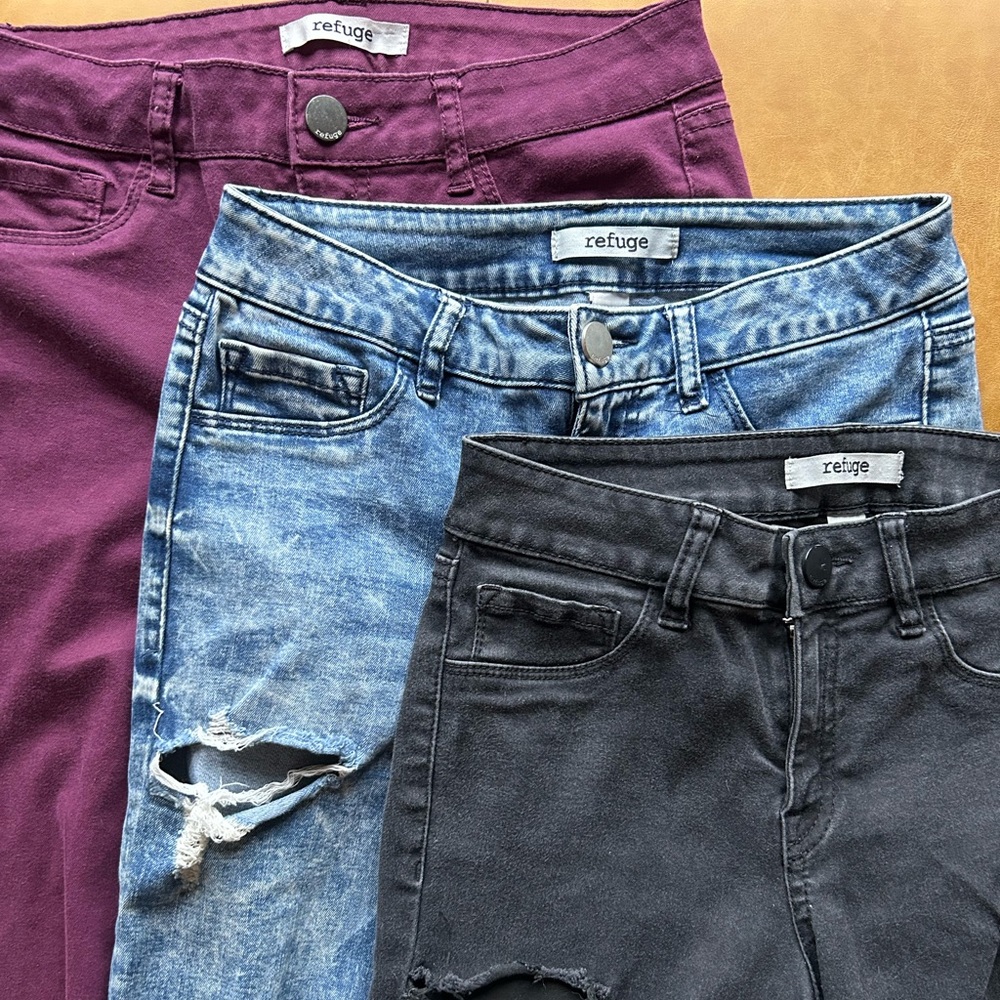 3 Pairs Refuge Jeans - Size 2